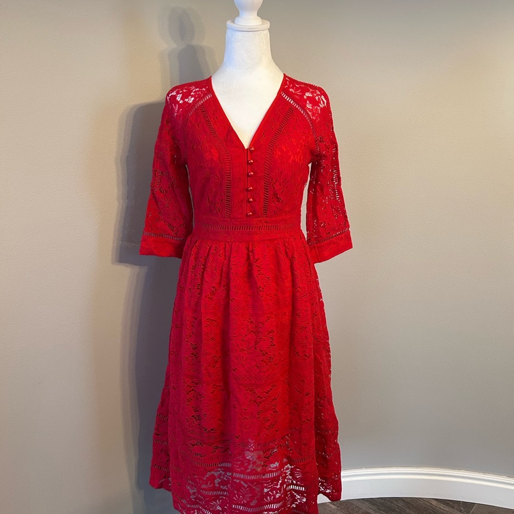 Red Lace Dress